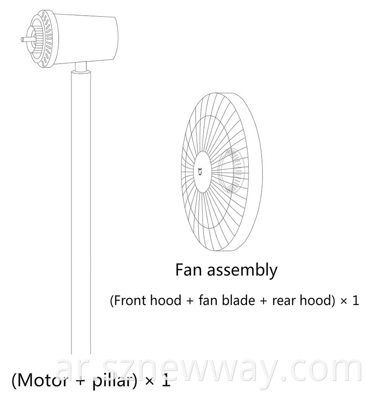 Xiaomi Mi Smart Fan 1x